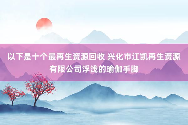 以下是十个最再生资源回收 兴化市江凯再生资源有限公司浮浅的瑜伽手脚